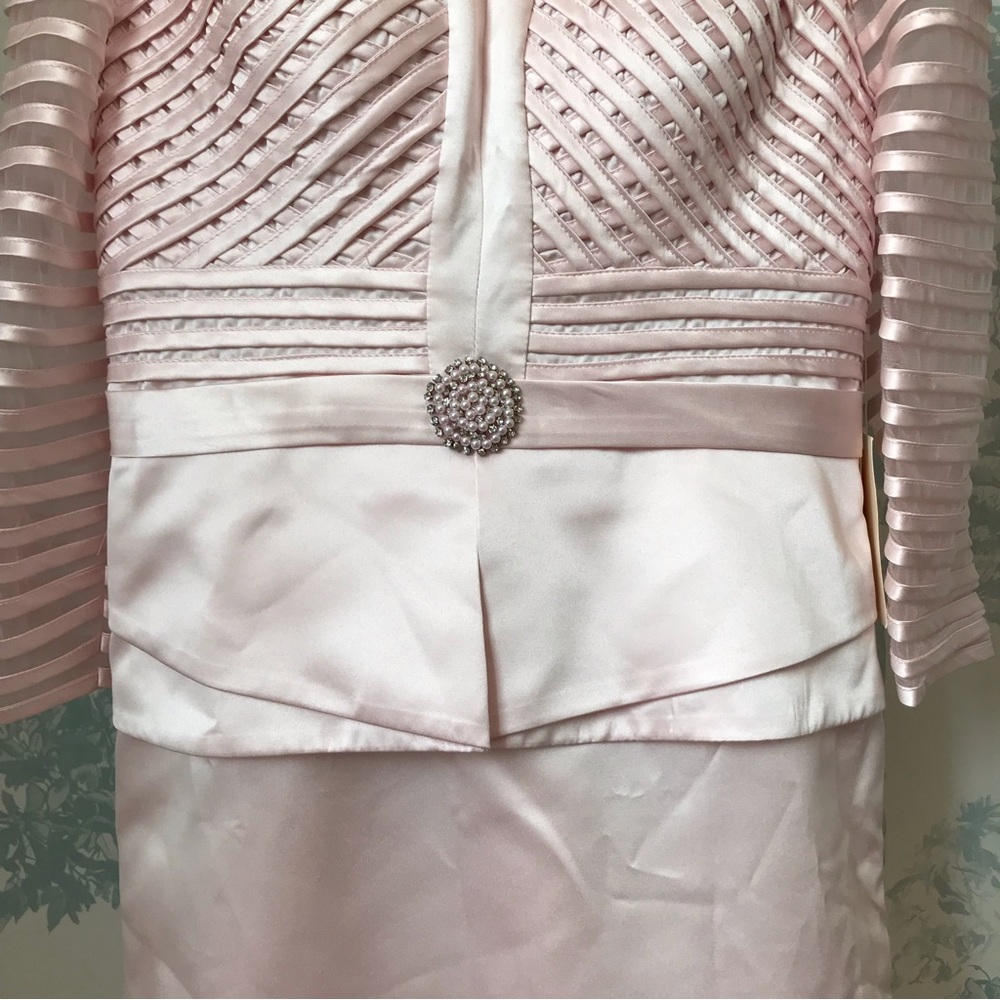 NWT Lanting Bride Pink Satin Dress - Picture 4 of 12
